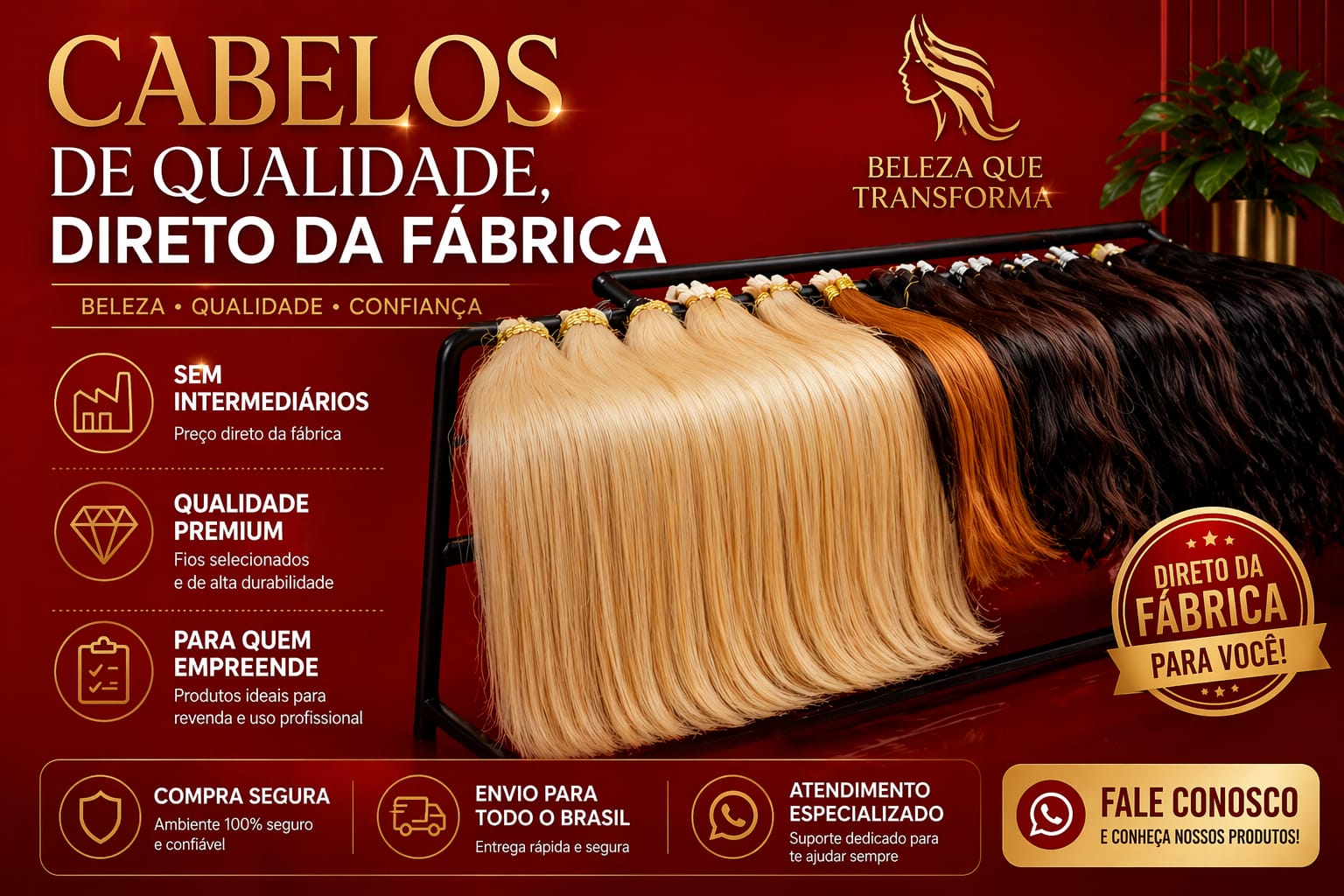 Cabelo Stylus — cabelos de qualidade, direto da fábrica