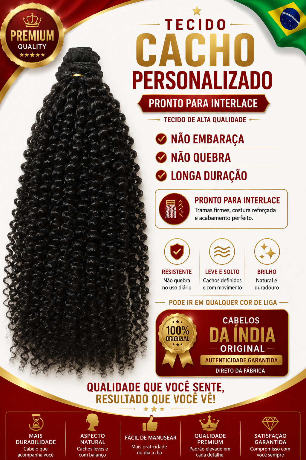 Cacho Artesanal 1 — Tecido